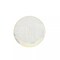 10 White 7" Round Plastic Salad and Dinner Plates Gold Strokes Party Decorations